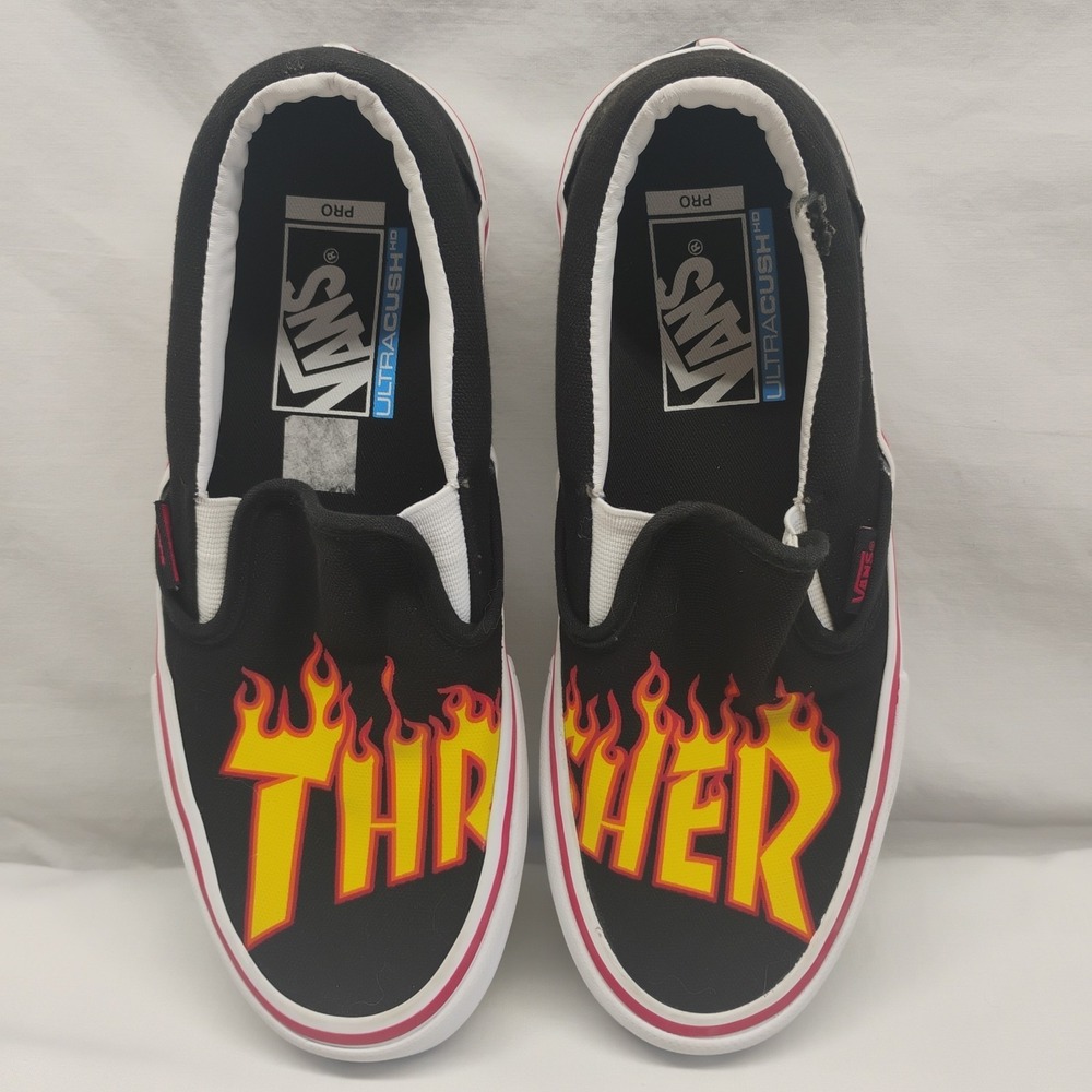 Vans x Thrasher Slip-On Pro Mens Size 5.5 Used Good Condition Flawed No Box